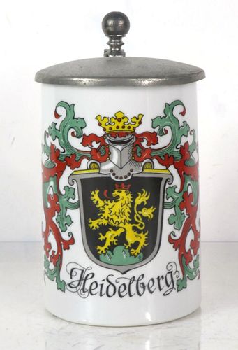 1965 Heidelberg Germany Crest 6½ Inch Tall Stein