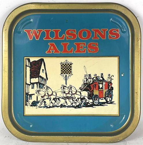 1964 Wilsons Ales 15 inch tray Serving Tray Newton Heath Manchester England