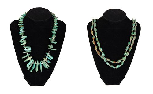 Two Native American Turquoise Necklaces