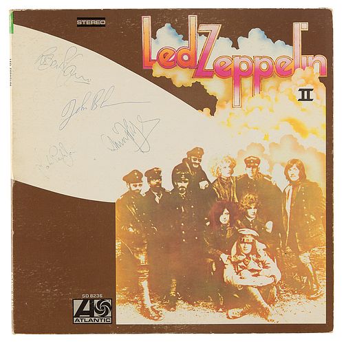 Led Zeppelin Signed Album - Led Zeppelin II - Obtained by an 18-Year-Old Fan During Their 1969 Canadian Tour