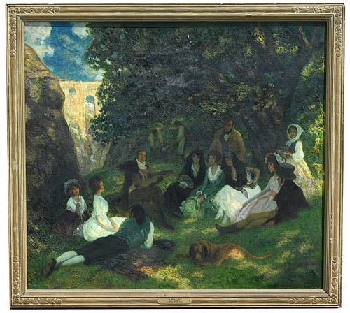 Francis Luis Mora (1874 - 1940) "In Goya's Day"