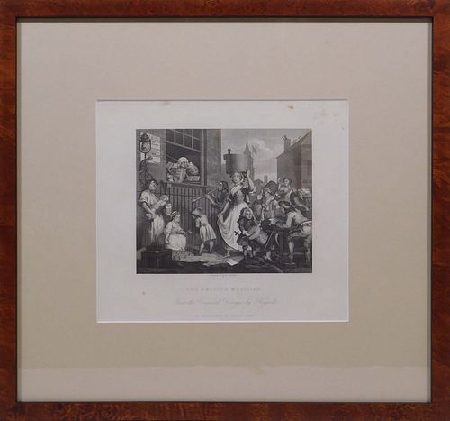 After William Hogarth, engraved by Ebenezer Stalker: The Enraged Musician