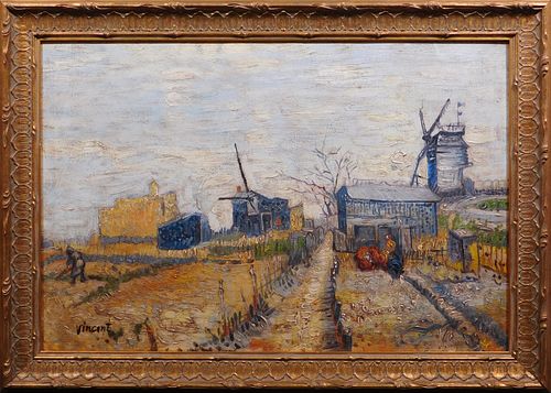 Vincent van Gogh, After : Montmartre, Windmills and Allotments
