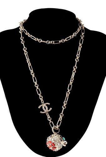 Chanel Lion Chain Pendant Necklace