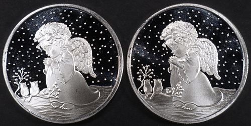 (2) 1 OZ .999 SILVER 2023 ANGEL ROUNDS