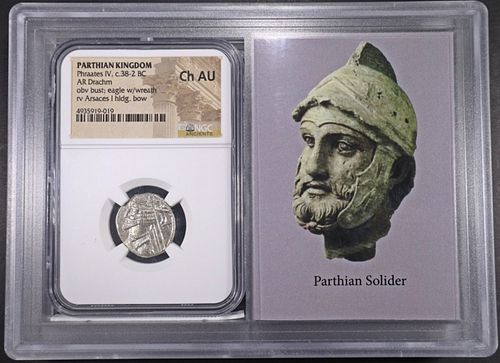 c.38-2 BC PHRAATES IV PARTHIAN KINGDOM COIN