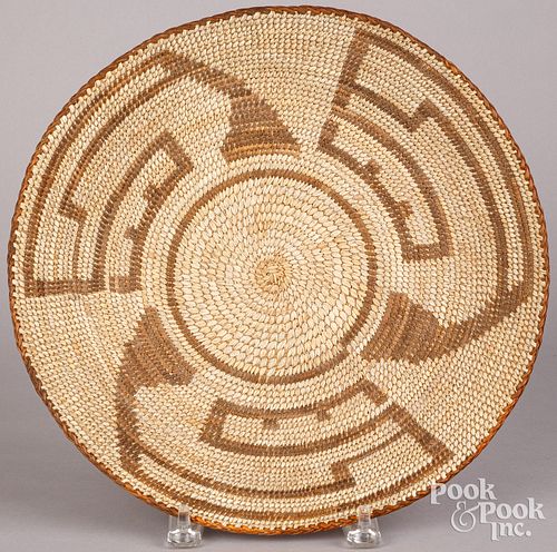 Pima Indian woven basketry tray