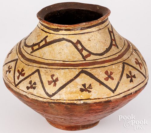 Tribal pottery bowl, probably South American