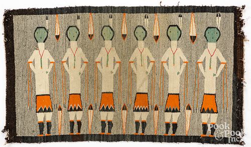 Navajo Indian woven Yei Yei-bi-chei rug
