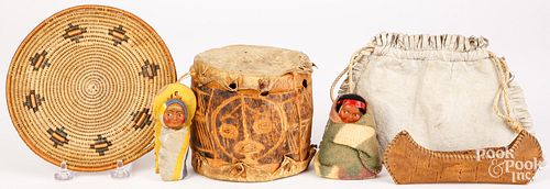 Group of Native American Indian souvenir items