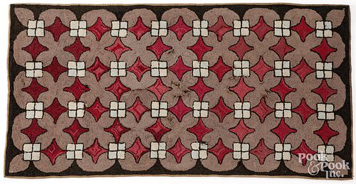 Hooked rug, ca. 1900