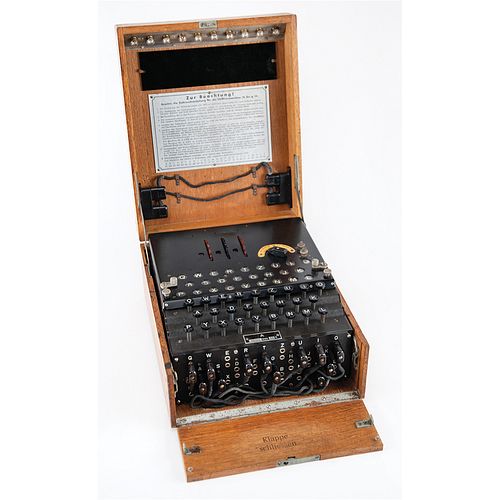 Enigma I Cipher Machine (World War II-era, Fully Operational)