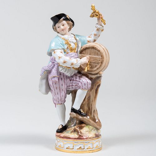 Meissen Porcelain Figure of a Vintner
