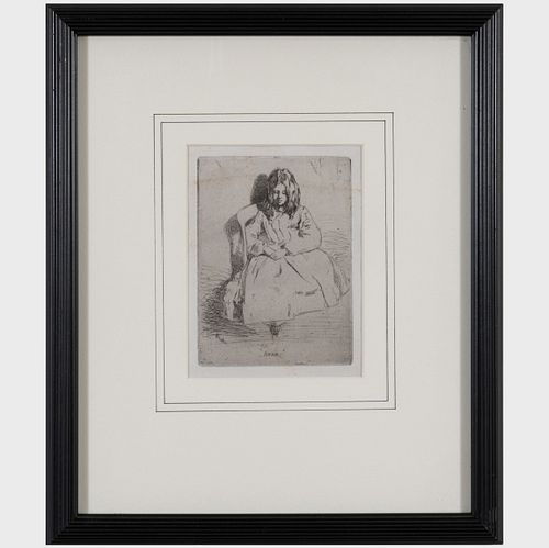 James Abbott McNeill Whistler (1834-1903): Annie Haden, Seated