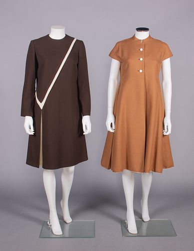 CARDIN & BEENE DAY DRESSES, PARIS & USA, 1960s