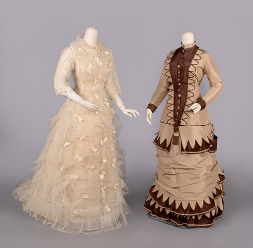ONE LINGERIE & ONE VISITING DRESS, c. 1878-1879