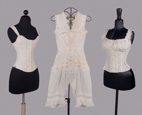 CORSET, CAMIKNICKERS & CAMISOLE, 1880s