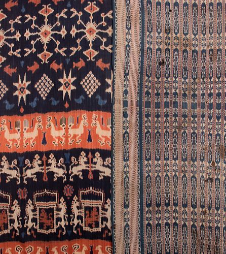 TWO IKAT TEXTILES, SUMBA, LATE 19TH-EARLY 20TH C