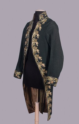 GENT’S EMBROIDERED FROCK COAT, ENGLAND, c. 1790