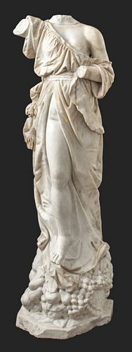 Italian "Ceres" Marble Sculpture, 19th C.