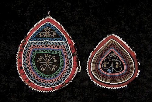 (2) NATIVE AMERICAN BEADED POUCHES