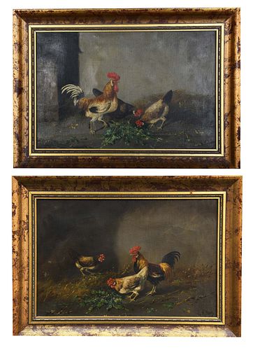 Pair of 19th Century Oils on Canvas
