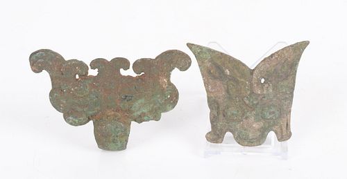 Two Pieces of Chinese Bronze, Han Dynasty