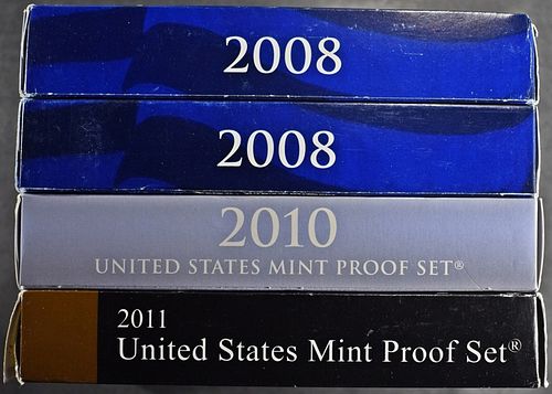 (2) 2008 & 2010-11 US PROOF SETS