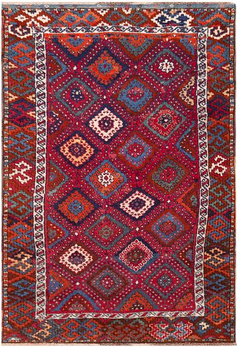 East Anatolia Kagizman Antique Rug 6 ft 6 in x 3 ft 11 in (1.98 m x 1.19 m)