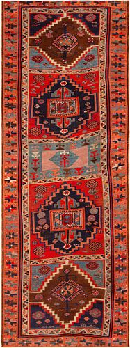 East Anatolian Antique Rug 8 ft 10 in x 3 ft 6 in (2.69 m x 1.06 m)