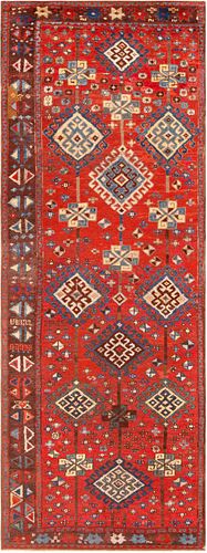 Antique Central Anatolian Rug 8 ft 4 in x 2 ft 11 in (2.54 m x 0.88 m)