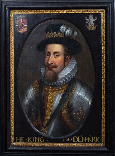  PORTRAIT OF KING CHRISTIAN III OF DENMARK & NORWAY OIL PAINTING