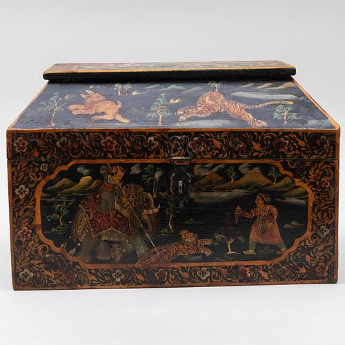 Southeast Asian Painted Coffer 