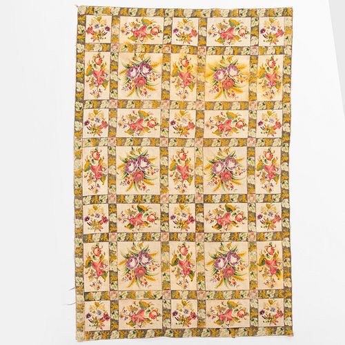 Floral Needlepoint Rug 