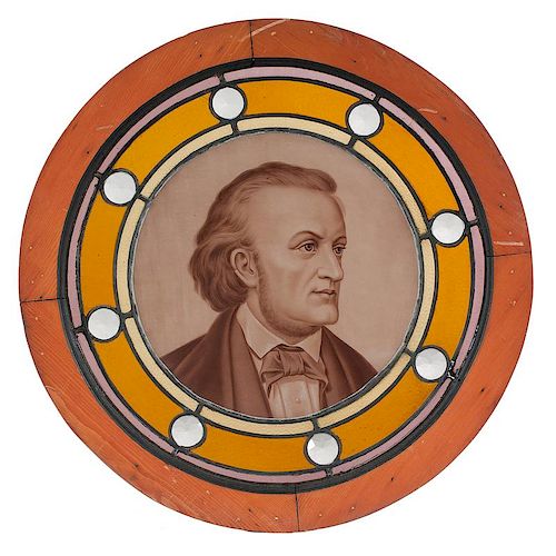 Stained Glass Roundels with Portraits of Composers