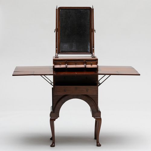 Unusual Early George III Mahogany Dressing Table