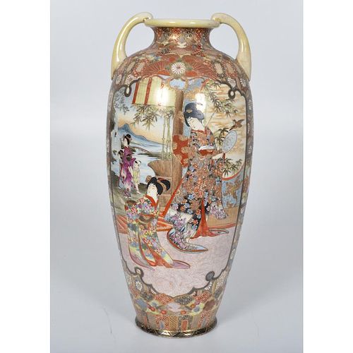 Satsuma Handled Vase