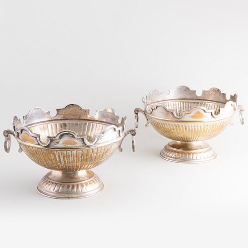 Pair of Silver Plate Monteiths