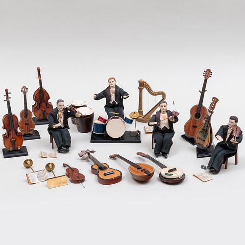 Toy Quartet and a Group of Miniature Models of Musical Instruments