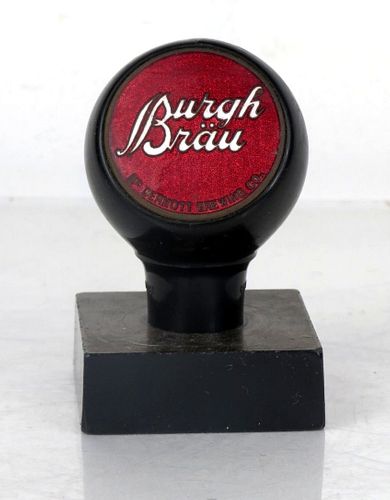 1935 Burgh Brau (Green Duck) Ball Tap Knob McDermott Chicago Illinois