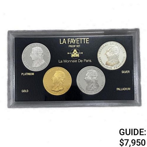1987 4 Coin Set .64 Plat .5 Gold .49 Pall .45 Silv