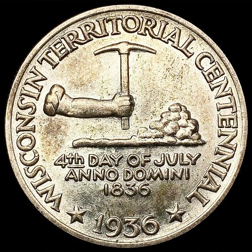 1936 Wisconsin Half Dollar CHOICE BU