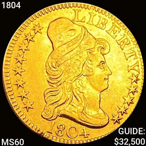 1804 $5 Gold Half Eagle UNCIRCULATED
