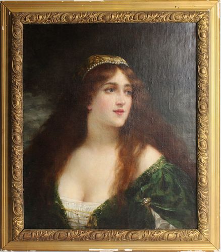 Oil on canvas, Portrait of a Lady