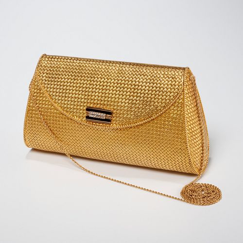 Van Cleef & Arpels 18k gold & diamond evening bag