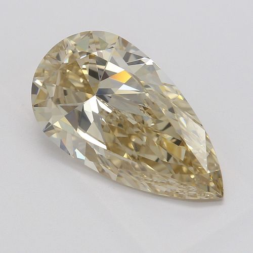 2.78 ct, Natural Fancy Light Yellow-Brown Even Color, IF, Type IIa Pear cut Diamond (GIA Graded), Appraised Value: $44,900 
