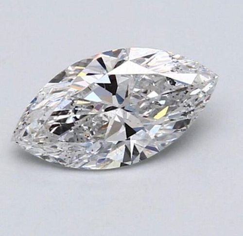 No Reserve GIA - Certified 0.69CT Marquise Cut Loose Diamond E Color SI1 Clarity 