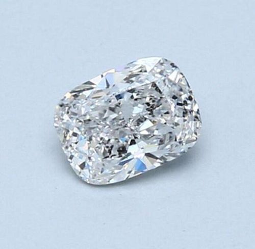 No Reserve GIA - Certified 0.61CT Cushion Cut Loose Diamond F Color SI2 Clarity 