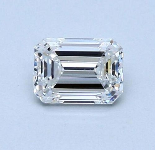 GIA - Certified 0.72CT Emerald Cut Loose Diamond E Color VVS2 Clarity 