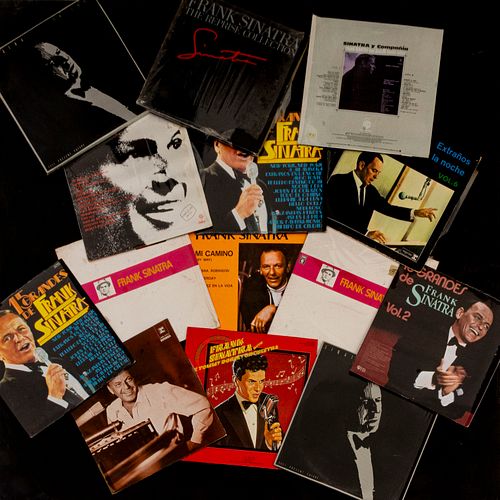 LOTE DE DISCOS LP SIGLO XX  Frank Sinatra  Detalles de conservación Piezas: 14